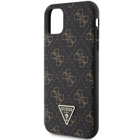 Etui Guess 4G Triangle Metal Logo na iPhone 11 / XR - czarne