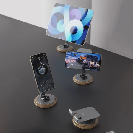 DUDAO PODSTAWKA DO TELEFONU F17M METALOWA DO IPHONE 12 13 14 Z OBROTEM 360°