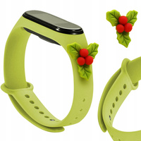 HURTEL STRAP XMAS OPASKA DO XIAOMI MI BAND 4 3 ZIELONY PASEK ŚWIĄTECZNY