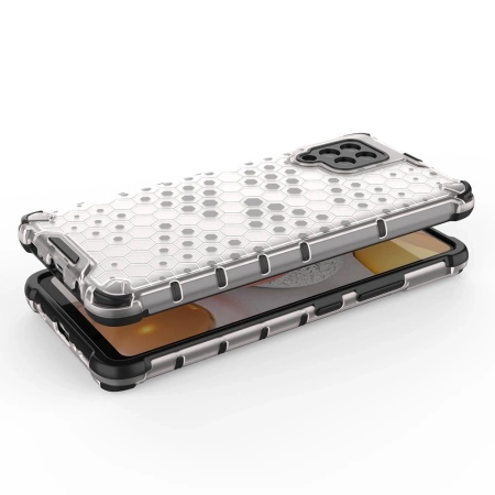 HURTEL ETUI PANCERNE POKROWIEC DO SAMSUNG GALAXY A42 5G Z ŻELOWĄ RAMKĄ