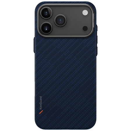 Etui UNIQ Keva EDGE do iPhone 17 Pro Max Magclick Charging niebieski