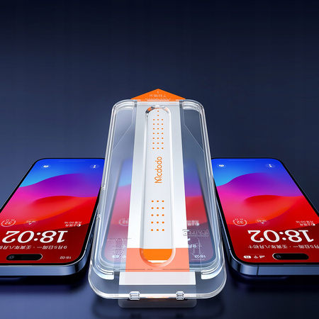 MCDODO EZ PASTE TOUGHENED GLASS CASE GLASS FOR IPHONE 15