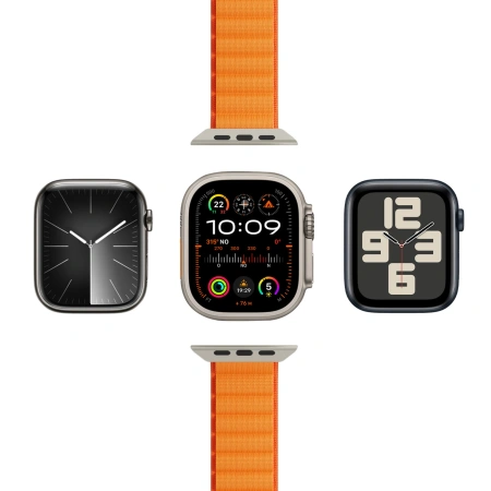 Pasek nylonowy Puro Extreme do Apple Watch 42 / 44 / 45 / 49 mm - pomarańczowy