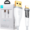 Joyroom kabel szybko ładujący z inteligentnym wyłącznikiem USB-C - Lightning 2.4A 1.2m biały (S-UL012A3)