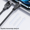 USAMS KABEL DO LIGHTNING 1,2M 2,4A DO IPHONE 12 13 14 Z FUNKCJĄ FAST