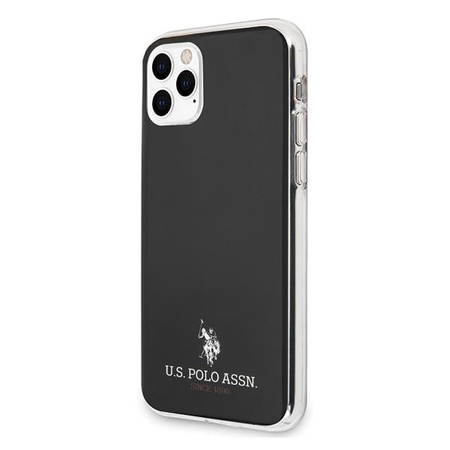 Etui U.S. Polo Assn. Shiny na iPhone 11 Pro Max - czarne Shiny