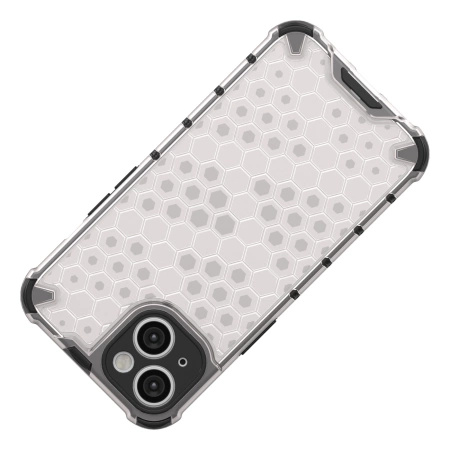Honeycomb etui iPhone 14 Plus pancerny hybrydowy pokrowiec przezroczyste