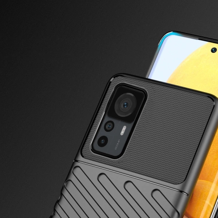 HURTEL THUNDER CASE DO XIAOMI 12T PRO 12T POKROWIEC Z SILIKONOWYM KARBONEM