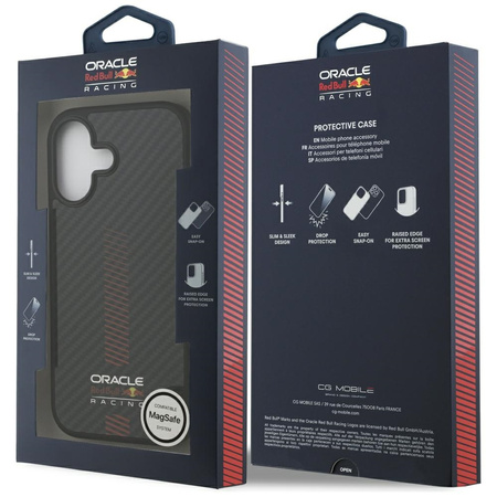 Etui Red Bull Kevlar Powerbar MagSafe do iPhone 17 czarny