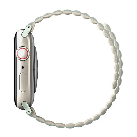 UNIQ pasek Revix Apple Watch Series1/2/3/4/5/6/7/8/9/SE/SE2 38/40/41mm. Reversible Magnetic zielony-beżowy/sage-beige