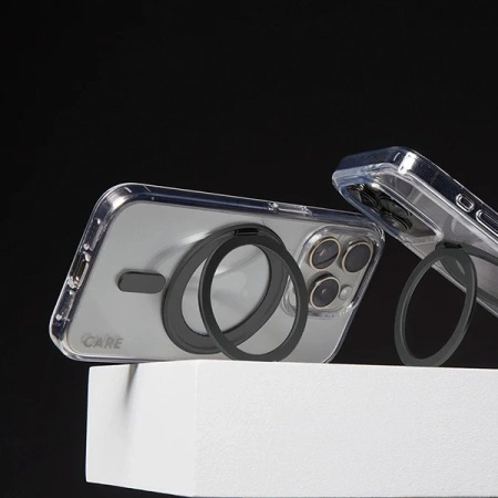 Etui CARE by PanzerGlass Feature Kickstand Case z MagSafe na iPhone 16 - czarne