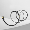 Ugreen płaski kabel przewód internetowy sieciowy Ethernet patchcord RJ45 Cat 7 STP LAN 10 Gbps 3 m czarny (NW106 11262)