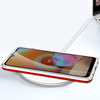 Clear 3in1 etui do Samsung Galaxy A72 4G żelowy pokrowiec z ramką czerwony