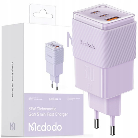 MCDODO GaN 5 PRO SZYBKA ŁADOWARKA USB-C USB-A 67W