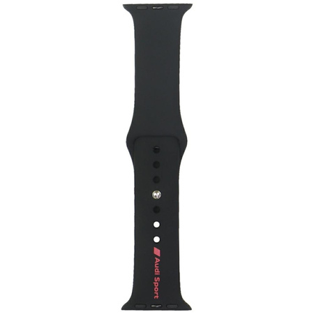 AUDI PASEK SPORTOWY DO APPLE WATCH 40 41 42MM CZARNY SILIKONOWY Z LOGO