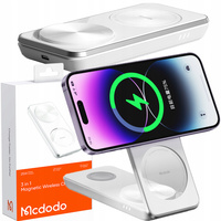 MCDODO STACJA DOKUJĄCA ŁADOWARKA INDUKCYJNA 3W1 DO IPHONE AIRPODS WATCH 15W