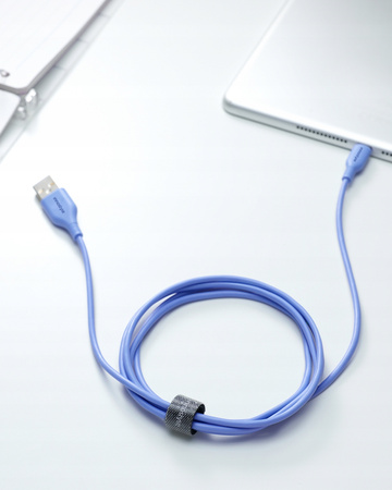INNOSTYLE JAZZY KABEL USB LIGHTNING MFI SZYBKIEGO ŁADOWANIA DO IPHONE KEVLAR 2M NIEBIESKI