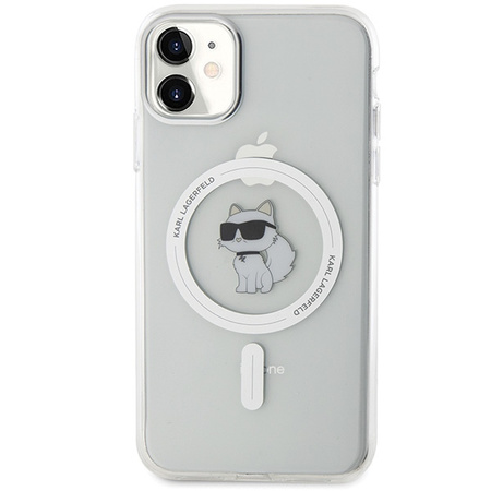 KARL LAGERFELD ETUI CASE DO IPHONE 11 XR PRZEZROCZYSTE HARDCASE DO MAGSAFE