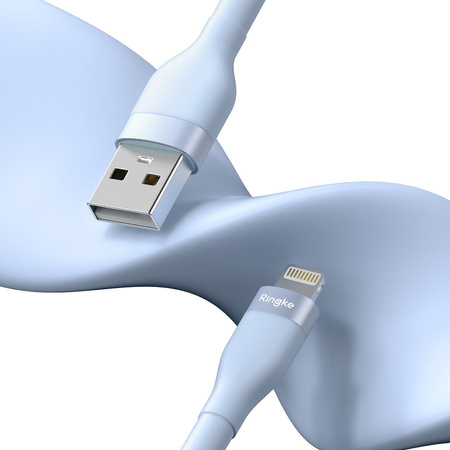 Ringke kabel USB-A - Lightning 480Mb/s 12W 2m niebieski (CB09987RS)