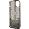 Etui Guess Liquid Glitter Gold Stripes na iPhone 15 Plus / 14 Plus - czarne
