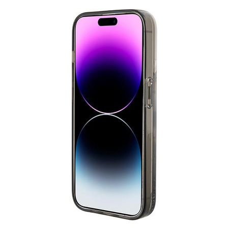 Karl Lagerfeld KLHCP15SLKKNSK iPhone 15 6.1" transparent hardcase Liquid Glitter Ikonik