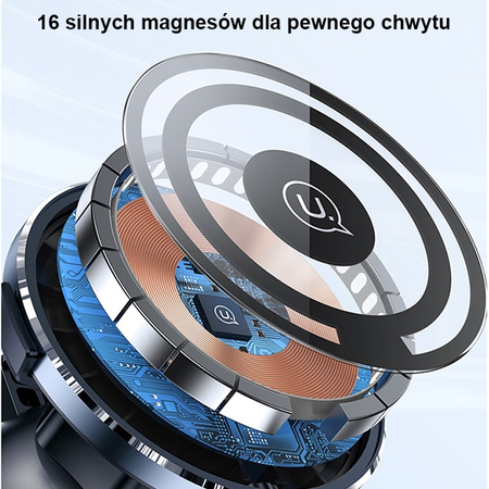 USAMS UCHWYT INDUKCYJNY 15W DO MAGNETYCZNEJ KRATKI WENT. DO IPHONE 13 14 15