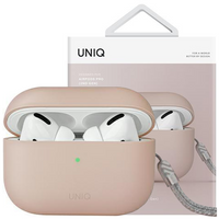 UNIQ etui Lino AirPods Pro 2 gen Silicone różowy/blush pink