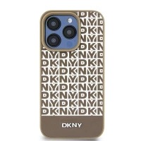 DKNY CASE HARDCASE DO IPHONE 15 14 13 6.1 DO MAGSAFE SKÓRZANE Z LOGO