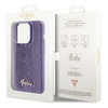 Etui Guess Sequin Script Metal na iPhone 15 Pro Max - fioletowe