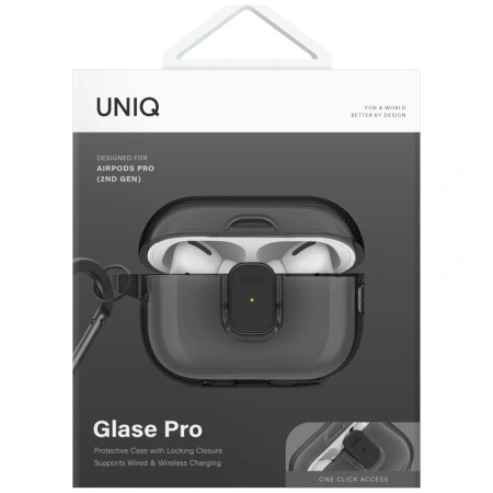 UNIQ ETUI GLASE PRO DO AIRPODS PRO 2 OCHRONA ZAMKNIĘCIE MAGNETYCZNE