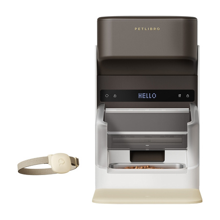 Inteligentny dozownik karmy Petlibro RFID z obrożą, 3L