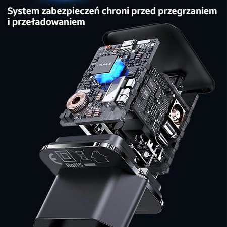 USAMS ŁAD. 1xUSB-C 30W PD3.0 DO TELEFONÓW IPHONE 12 13 14 SZYBKIE ŁADOWANIE