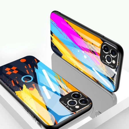 HURTEL ETUI COLOR GLASS CASE DO IPHONE 11 PRO MAX ZE SZKŁEM HARTOWANYM