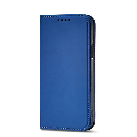 Magnet Card Case etui Samsung Galaxy S23 pokrowiec z klapką portfel podstawka niebieskie