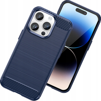 HURTEL CASE CARBON DO IPHONE 14 PRO MAX ELASTYCZNY NA TYŁ TELEFON POKROWIEC