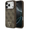 GUESS ETUI LEATHER 4G TRIANGLE STRASS MAGSAFE DO IPHONE 17 PRO POKROWIEC