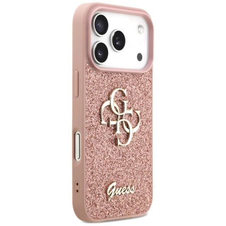 GUESS ETUI FIXED GLITTER BIG 4G DO IPHONE 17 PRO LUKSUSOWY DESIGNERS
