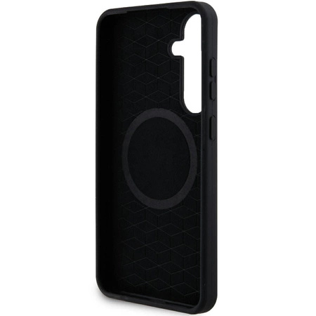 Etui BMW M Silicone Printed Ring MagSafe na Samsung Galaxy S24+ - czarne