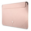 Guess Sleeve GUCS14PSATLP 13/14" różowy /pink Saffiano Triangle Logo
