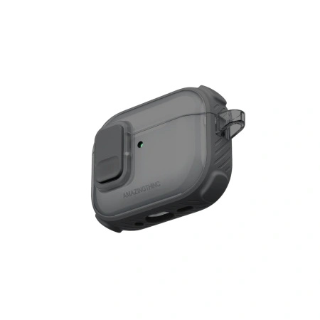 Etui AMAZINGTHING Titan Pro Mag Case Clear do AirPods Pro 3 - czarne