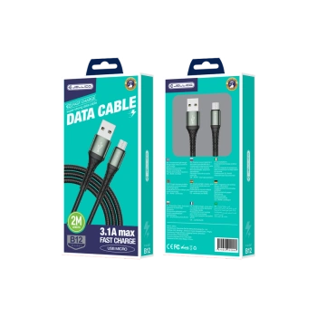 JELLICO kabel B12 Micro USB 3.1A 2M Czarny