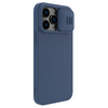 Nillkin CamShield Silky Silicone Case etui iPhone 14 Pro Max silikonowy pokrowiec z osłoną na aparat niebieskie