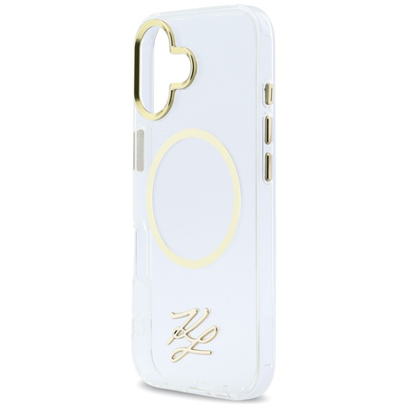 Etui Karl Lagerfeld IML KL Script Logo   MagSafe do iPhone 17 przezroczysty