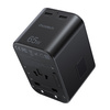 Choetech szybka uniwersalna ładowarka sieciowa podróżna GaN 2 x USB Typ C / USB 65W Power Delivery czarny (PD5009-BK)