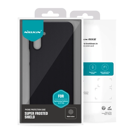 Etui Nillkin Super Frosted Shield do Samsung Galaxy A15 5G sztywny pokrowiec - czarny