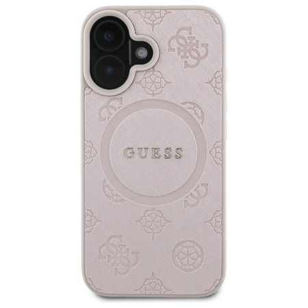 GUESS ETUI CASE HARDCASE DO IPHONE 16 6.1 DO MAGSAFE SAFFIANO PEONY LOGO