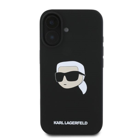 KARL LAGERFELD ETUI DO IPHONE 16 6.1 DO MAGSAFE SILIKONOWE KARL HEAD PRINT
