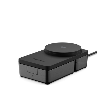 SPIGEN EF323MQ ESSENTIAL 3IN1 MAGNETIC MAGSAFE WIRELESS CHARGER 25W QI2.2 BLACK