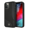 Mercedes MEHCP12LCDOBK iPhone 12 Pro Max 6,7" czarny/black hardcase Leather Perforated Area