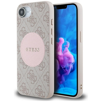 GUESS ETUI 4G CIRCLE CLASSIC LOGO DO MAGSAFE DO IPHONE 16E WYSOKA